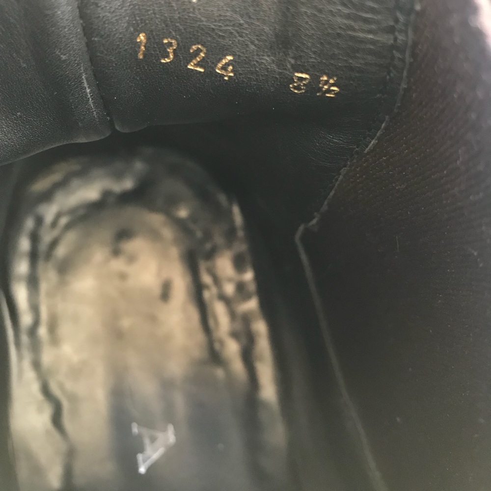 Sold- Prada Black Leather Square Toe Chelsea Boots - Picture 8 of 8